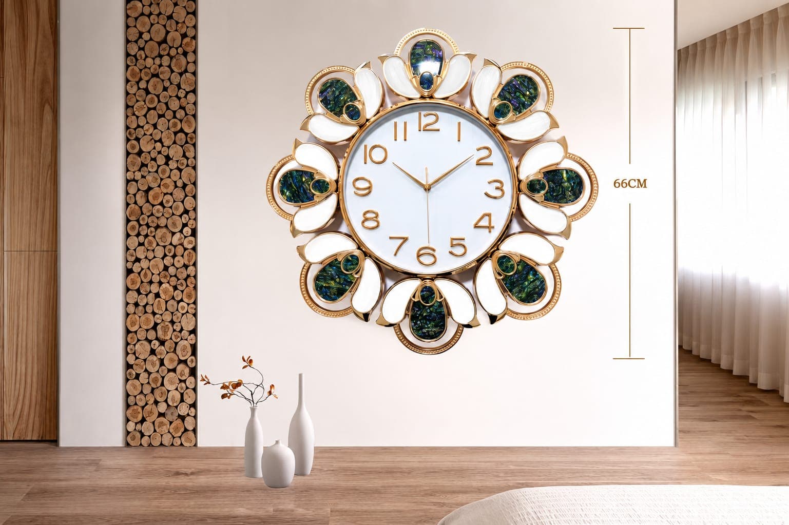 Premium Floral Wall Clock