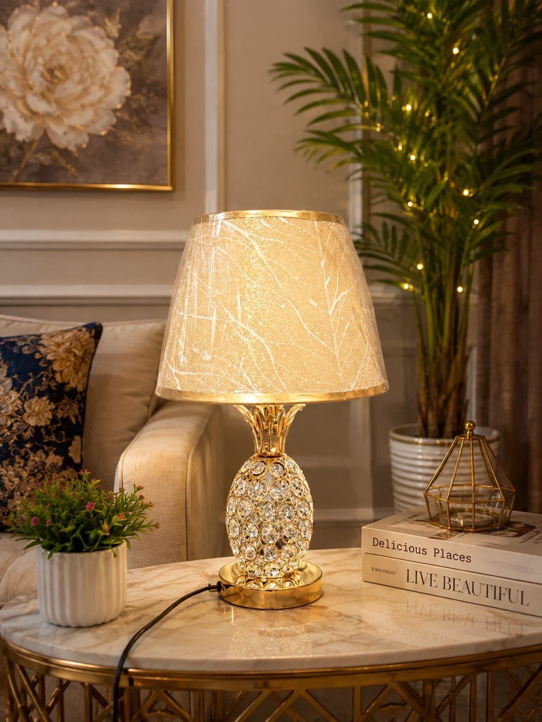 Premium Crystal Table Lamp